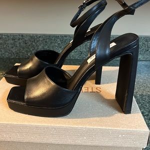 Steve Madden Black Platform Heels